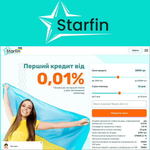 Акції та промокоди Starfin